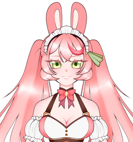 Pink magical girl bunny VTuber • variety games • art commissions